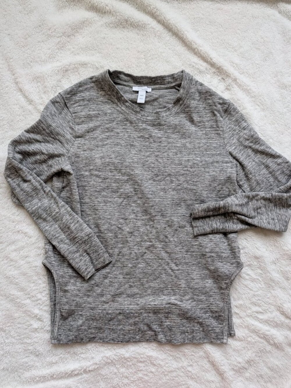 Daily Ritual Gray Long Sleeve Top Women's Size S